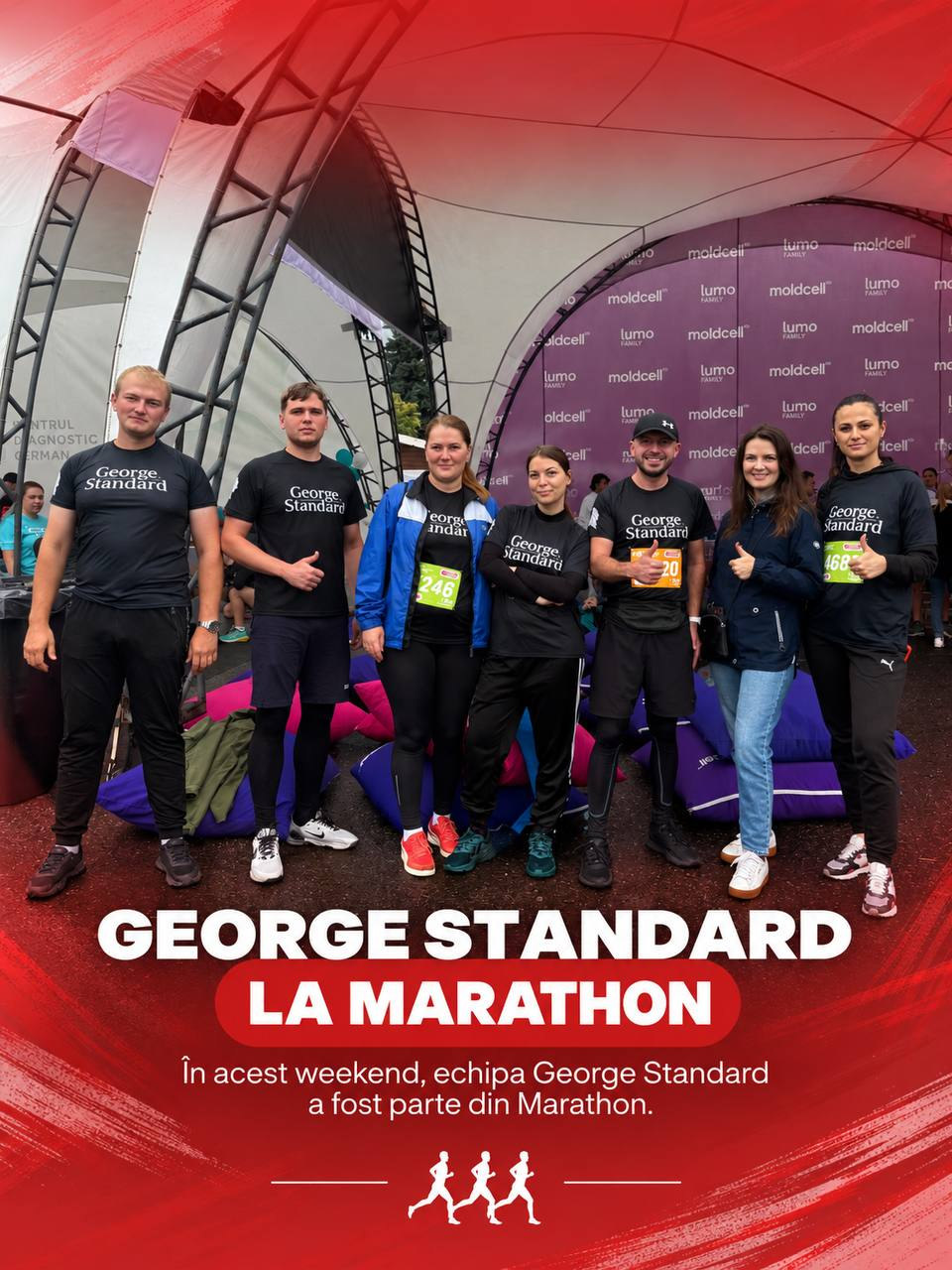 Echipa George Standard înainte de startul cursei la Chisinau Marathon 2026